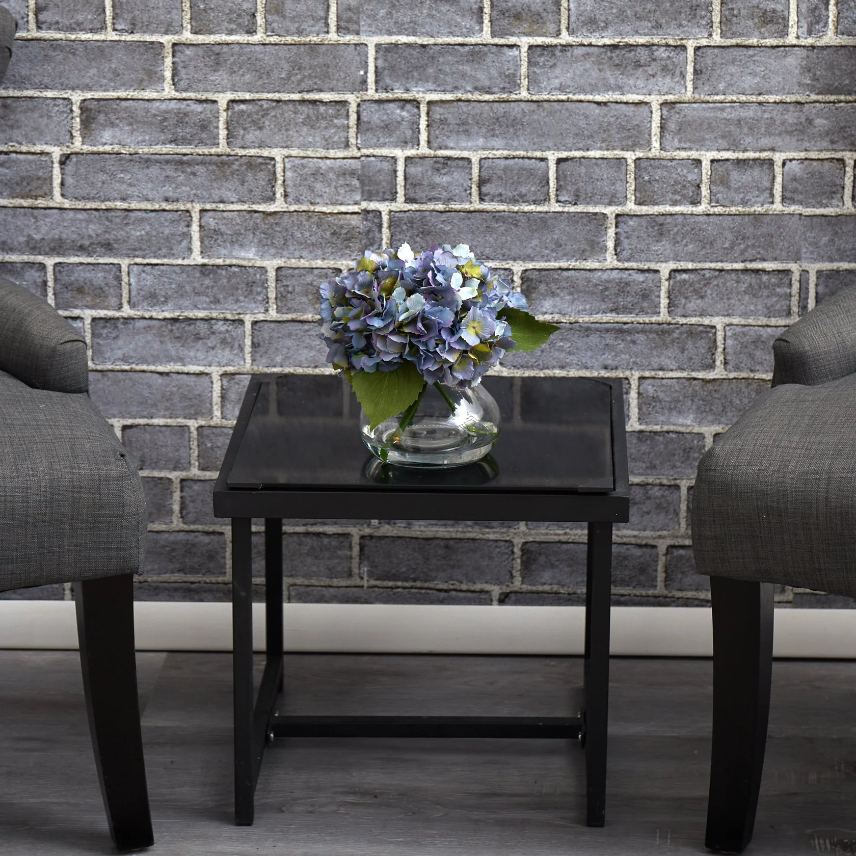 Artificial Blooming Hydrangea in Vase (1356-BL) - Image 5