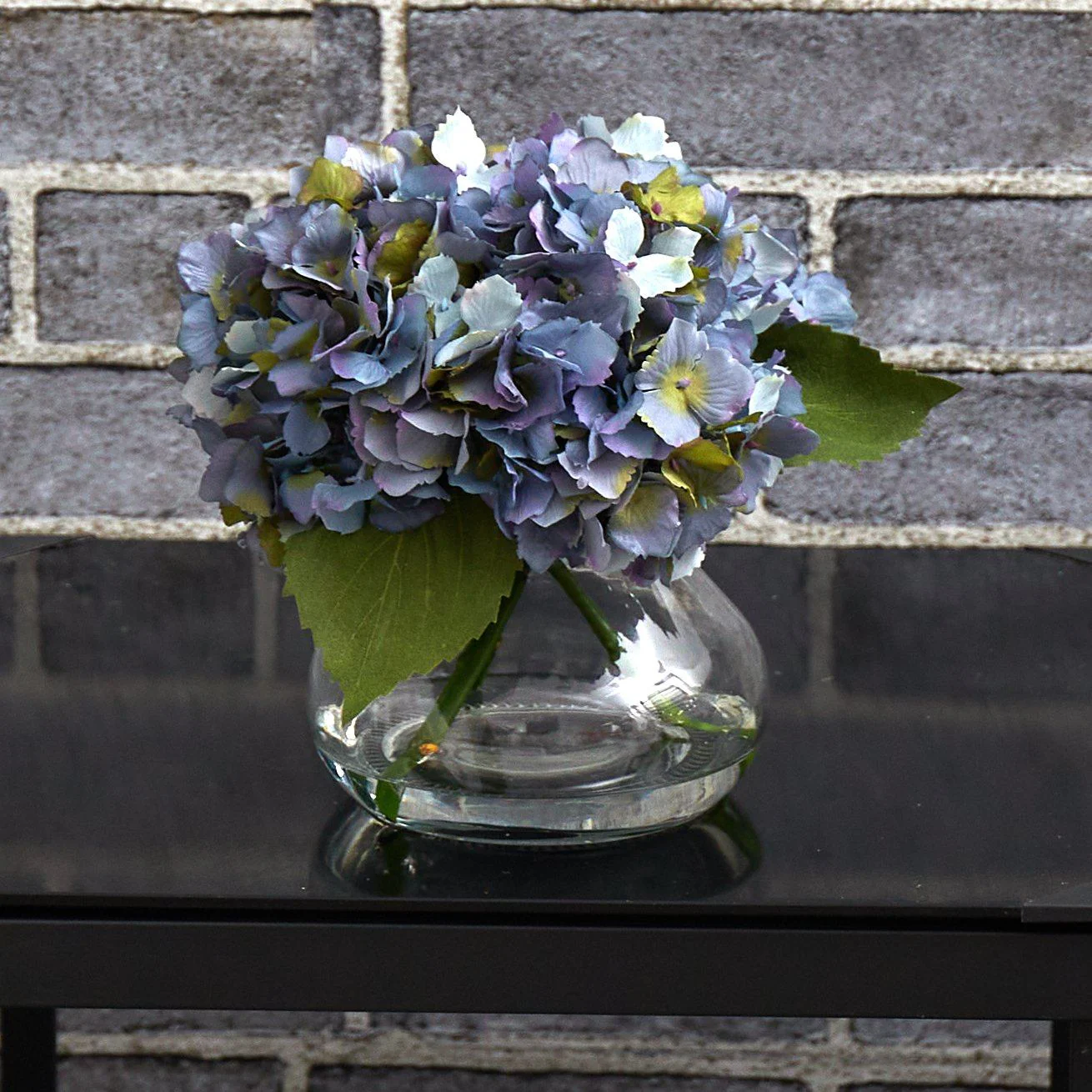Artificial Blooming Hydrangea in Vase (1356-GR) - Image 8