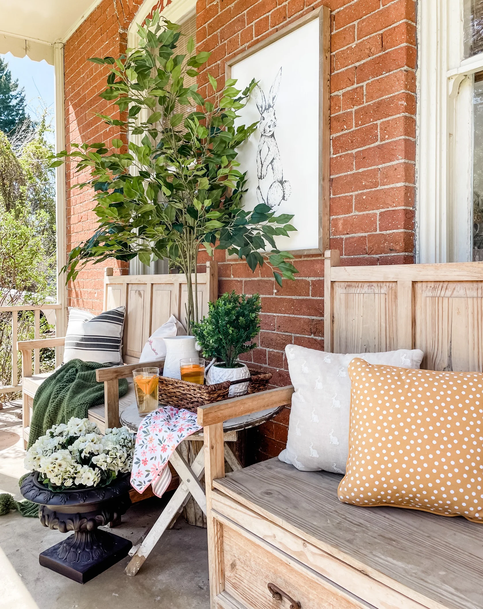 Artificial Geraniums Bush UV Resistant (Set of 3) (6131-S3-WH) - Image 6