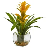 Bromeliad with Vase Arrangement (6897-YL)
