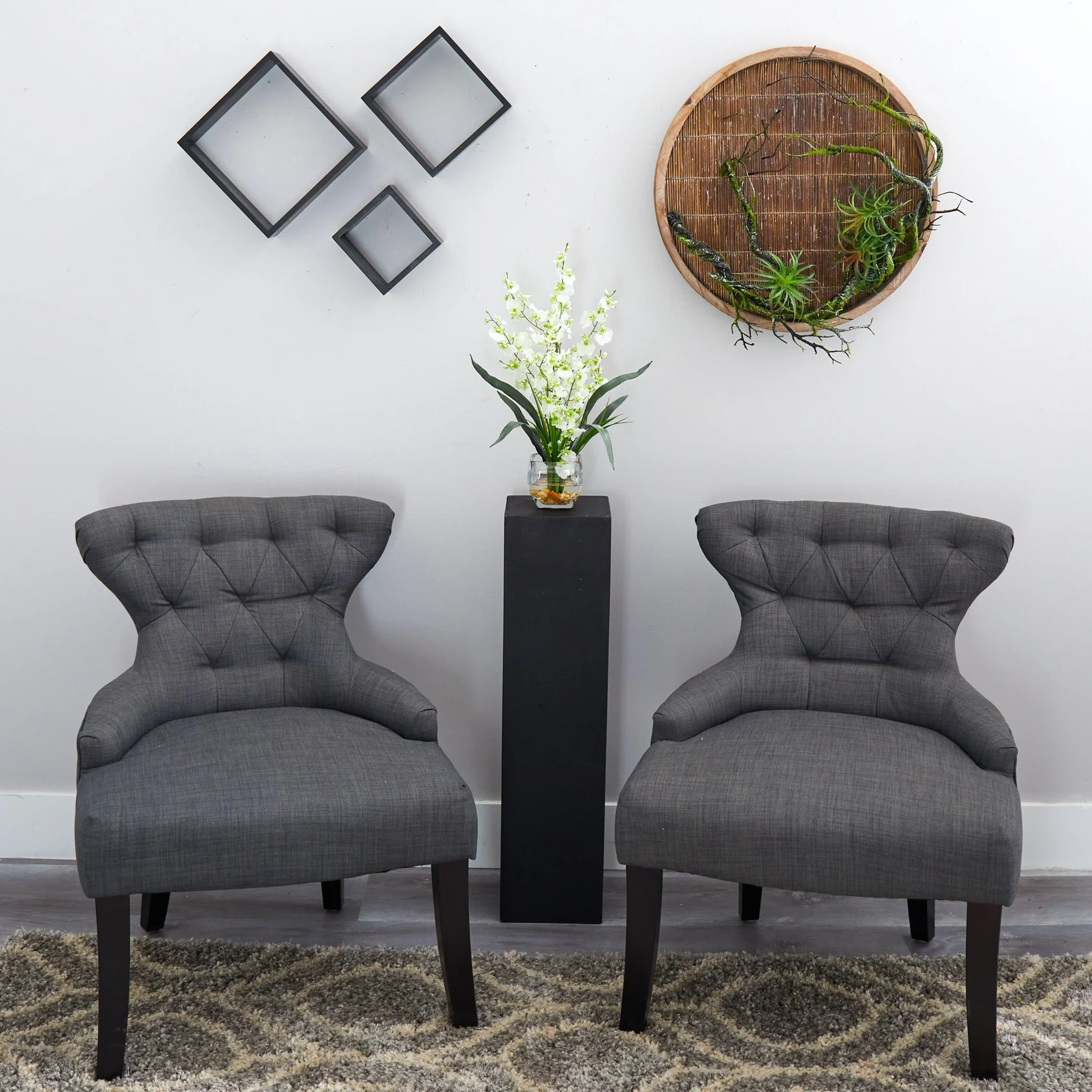 Dancing Lady Orchid Liquid Illusion Silk Flower Arrangement (1119-GR) - Image 9