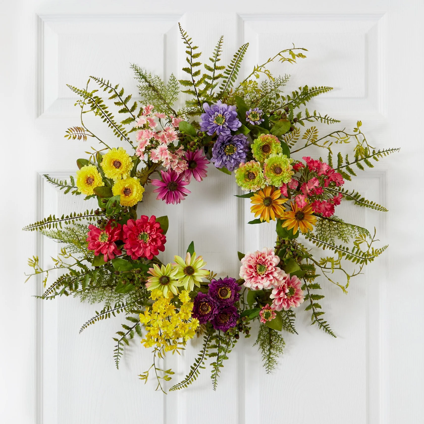 Mixed Flower Wreath (4581)