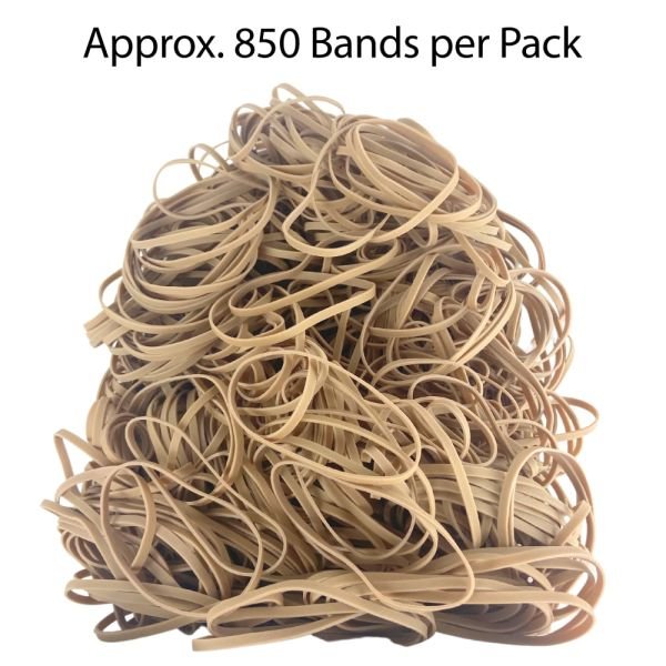 Rubber Bands, #33, 3-1/2" x 1/8", Crepe, 1-Lb Bag (ODFN855883) - Image 4