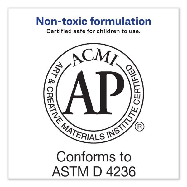 Avery Permanent Glue Stic, Washable, Non-Toxic, 1.27oz, 6 Total Glue Sticks (AVE98073) - Image 5