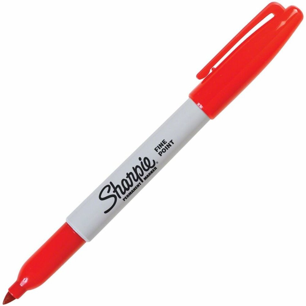 Sharpie Permanent Fine-Point Markers, Red, Pack Of 12 Markers (SAN30002) - Image 4