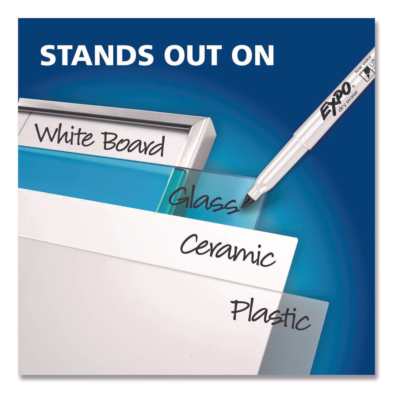 EXPO Low-Odor Dry Erase Marker Office Value Pack, Extra-Fine Bullet Tip, Black, 36/Pack (SAN2003894A) - Image 5