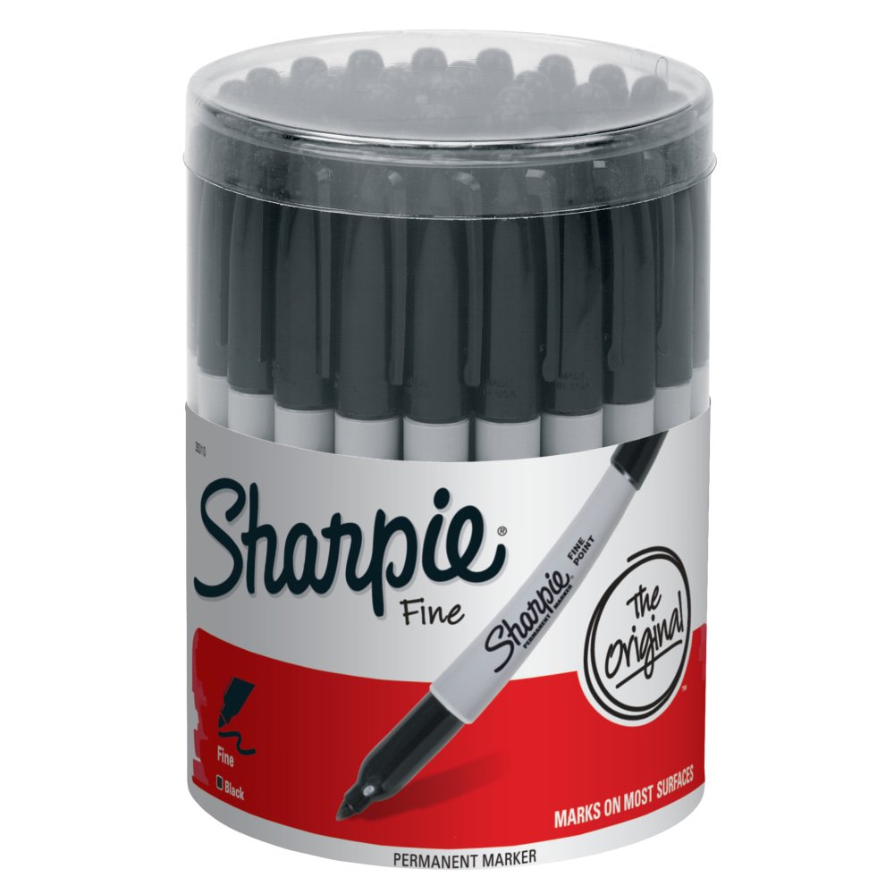Sharpie Fine Tip Permanent Marker, Canister, Black, 36/Pack (SAN35010) - Image 3