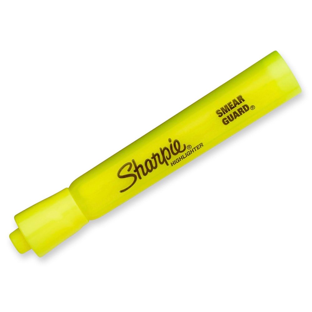 Sharpie Tank Highlighters, Chisel Tip, Fluorescent Yellow, 12 Count (SAN25025) - Image 5