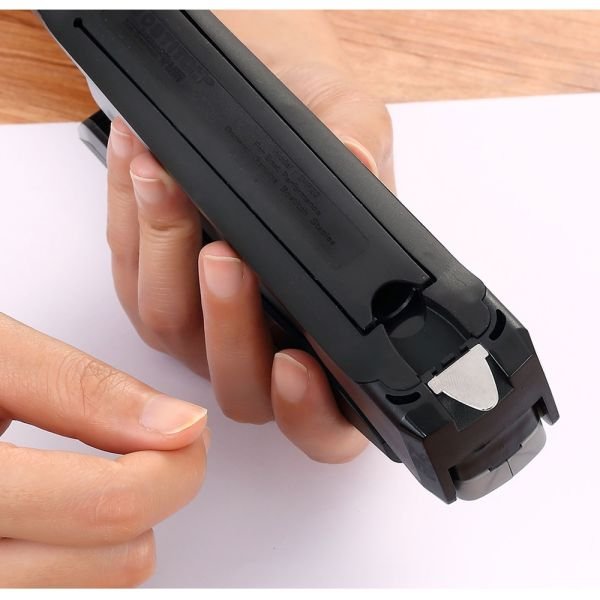 Bostitch InPower One-Finger Eco-Friendly Desktop Stapler, 25-Sheet Capacity, Black/Gray (ACI1100) - Image 7