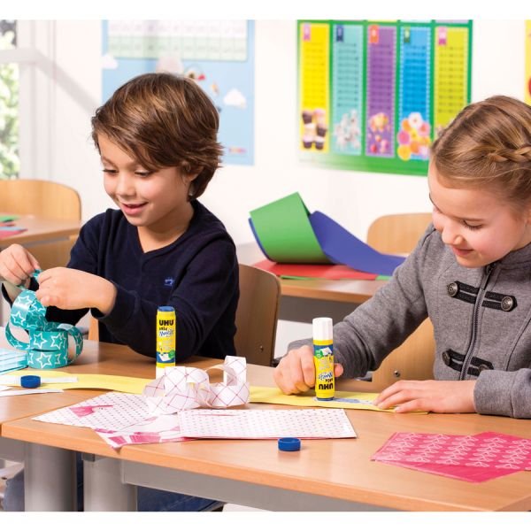 Saunders UHU stic Color Glue Sticks, 1.41 Oz, Blue, Box Of 12 (STD99653) - Image 4