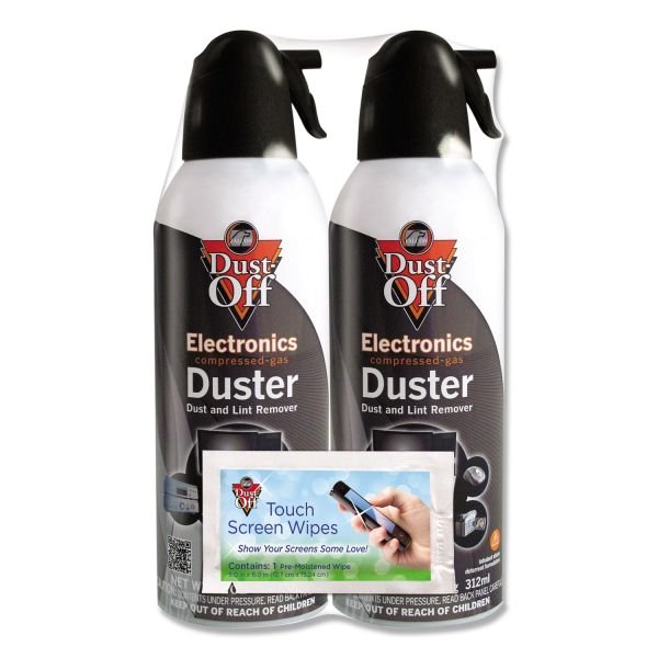 Dust-Off Disposable Compressed Air Duster, 10 oz Can, 2/Pack (FALDSXLPW)