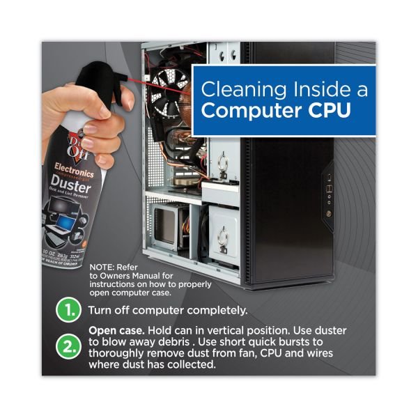 Dust-Off Disposable Compressed Air Duster, 10 oz Can, 2/Pack (FALDSXLPW) - Image 2